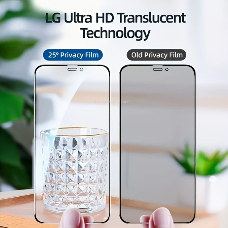 1 Stuk 9D Getemperd Glas Schermbeschermer Voor IPhone 7/8 Plus/X/XR/XS Max/11/12/14/15/16 Pro Max, Glanzende Anti-Peep Volledige Dekking Privacy Schermbeschermer Met Ultra HD Transparantie Technologie