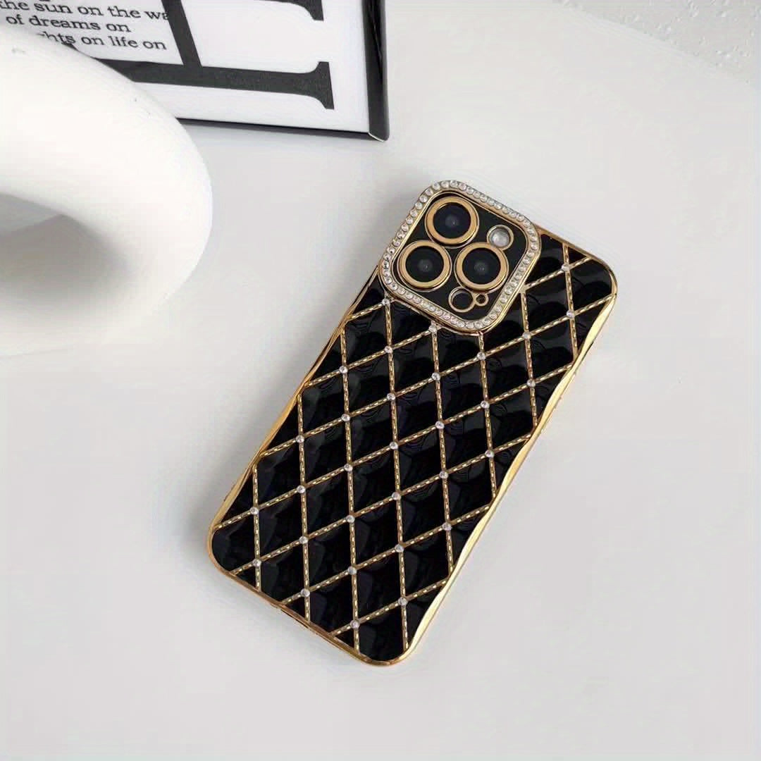 Exclusief telefoonhoesje met goud en diamant voor jouw Iphone