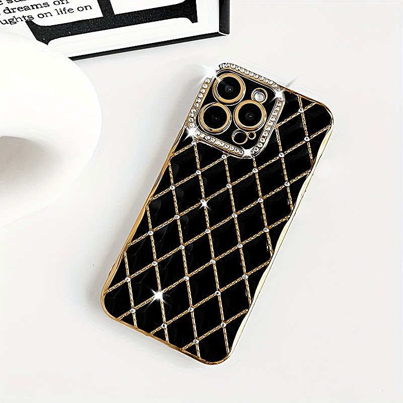 Exclusief telefoonhoesje met goud en diamant voor jouw Iphone