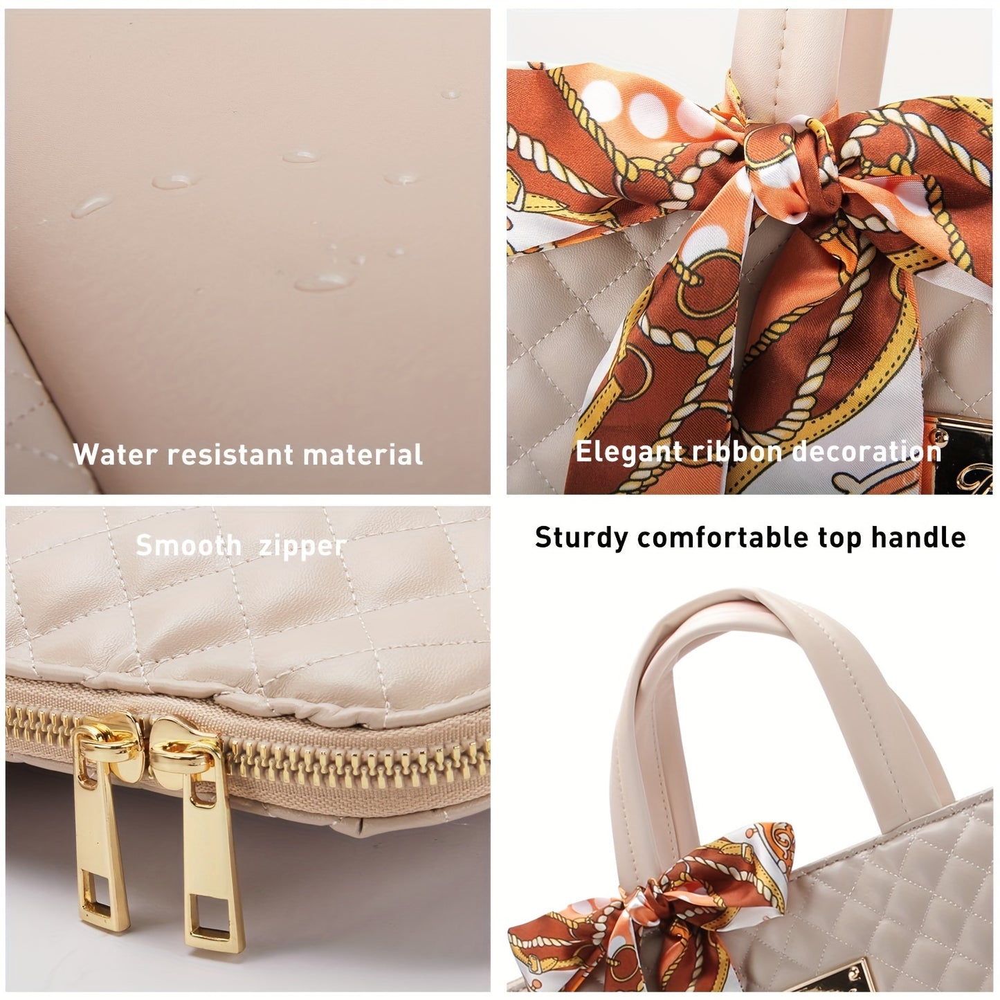 Kamlui Chic Waterdichte Laptoptas voor Vrouwen - Slank & Stijlvol, Geschikt voor 39.62cm tot 40.64cm voor MacBook Air Pro & HP, TSA-Goedgekeurde Kunstlederen Aktetas met Trolleyhuls en Notitieboekje Vak, Bruin